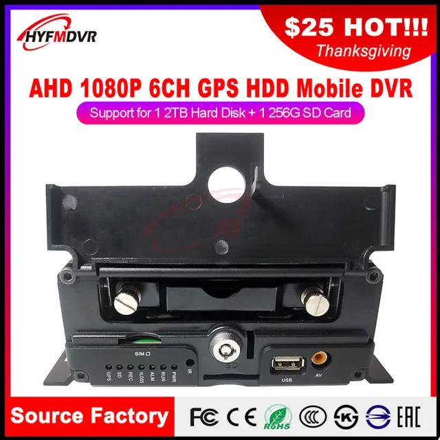 $US $140.91  Source factory SD card + hard disk monitoring local host +GPS function Mobile DVR school bus / off-