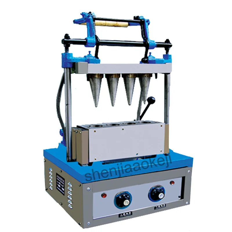 DST-4 машина для производства лотков для яиц и мороженого, машина для изготовления вафельных чашек, конус для мороженого, 220 В(50 Гц), 2400 Вт, 1 шт