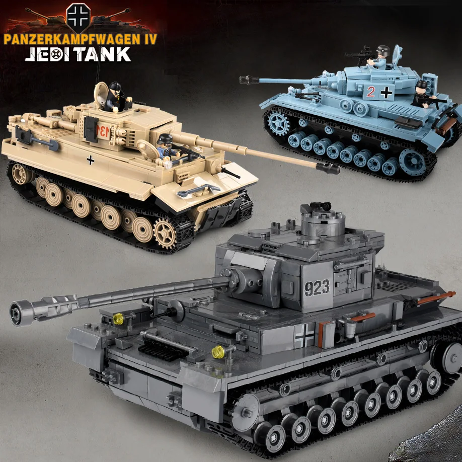 

Military Tank Blocks Compatible Legoed City Army Weapons Bricks Action Soldier Fighter War Educational Tank Toys For Children