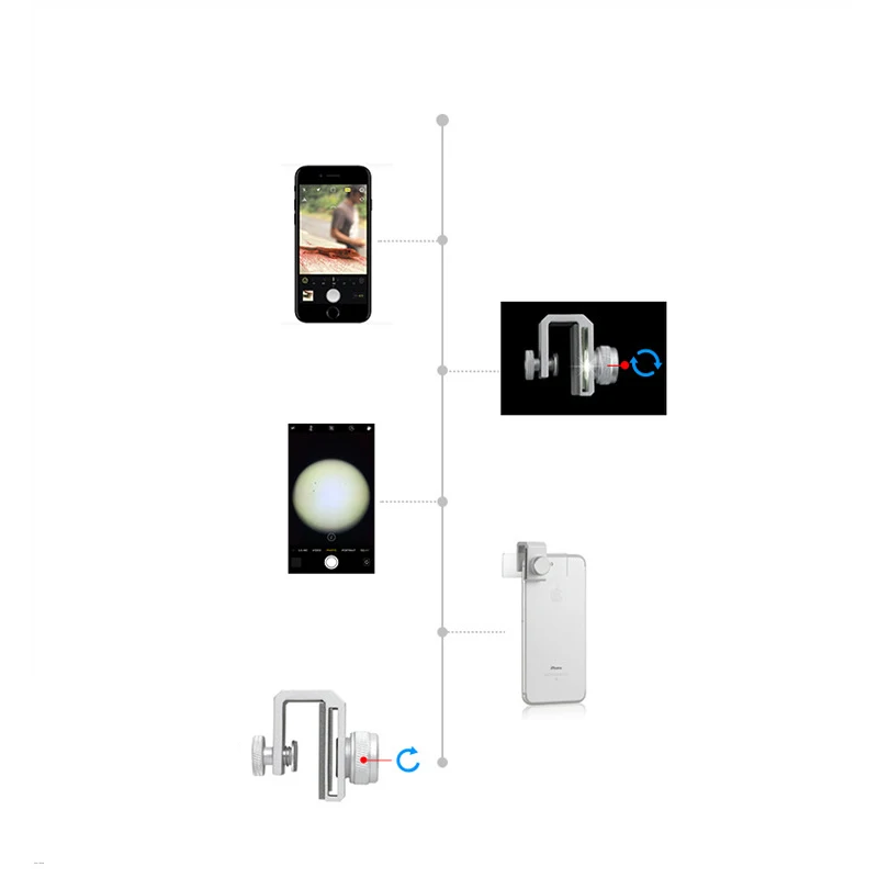 Портативный смартфон цифровой Биологический микроскоп мини карманный размер лупа для мобильных сотовых смартфонов iPhone samsung планшет