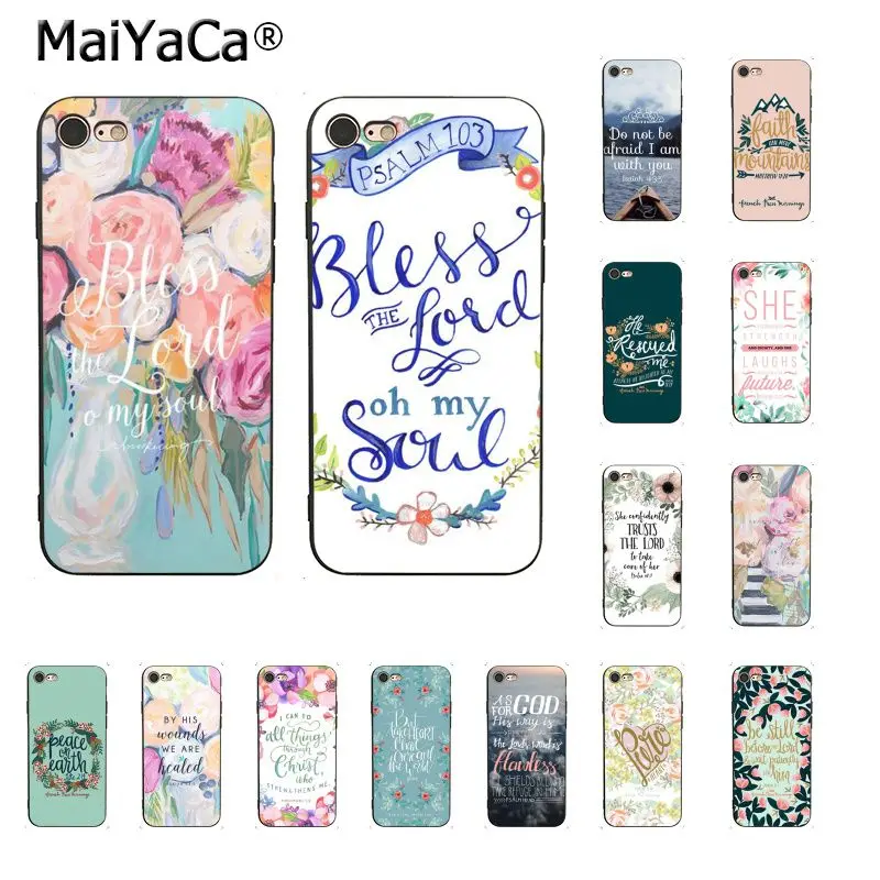 

MaiYaCa Bible verse Philippians Jesus Christian Phone Case For iphone 11 Pro 11Pro Max 8 7 6 6S Plus X XS MAX 5 5S SE XR