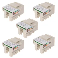 5 шт. RJ45 Cat5e неэкранированный кабель Ethernet удар Подпушка Подставки разъем сетевой модуль-PC друг