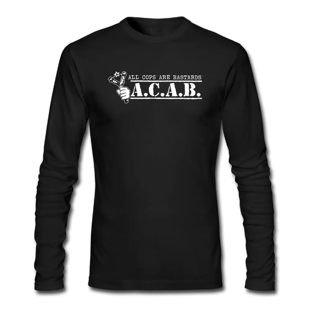SAMCUSTOM/горячая Распродажа осенних высокоэластичных хлопковых футболок ACAB с 3D