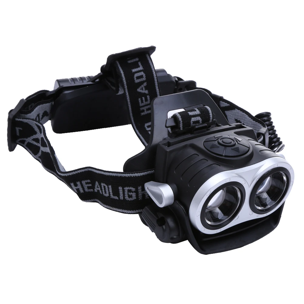 

Led Headlamp Headlight 10000Lm 2x T6 LED Rechargeable Zoom 18650Torch Flashlight For Outdoor Camping Fishing Light