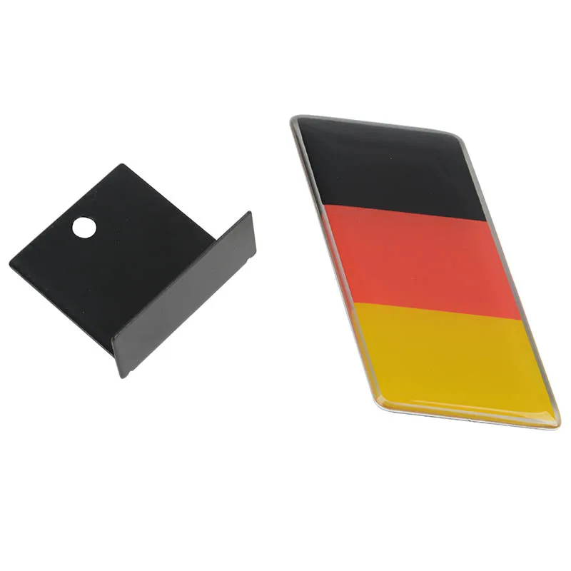 1pc Car Front Grill Grille Emblem Badge Decal Sticker Epoxy German Flag Logo Emblem for Car Decoration