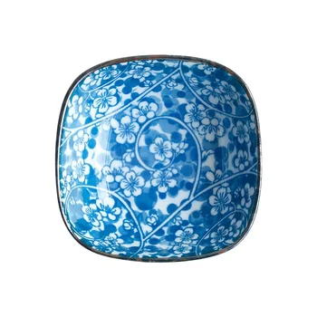 

Four square bowl ceramic daily small bowl and wind household tableware