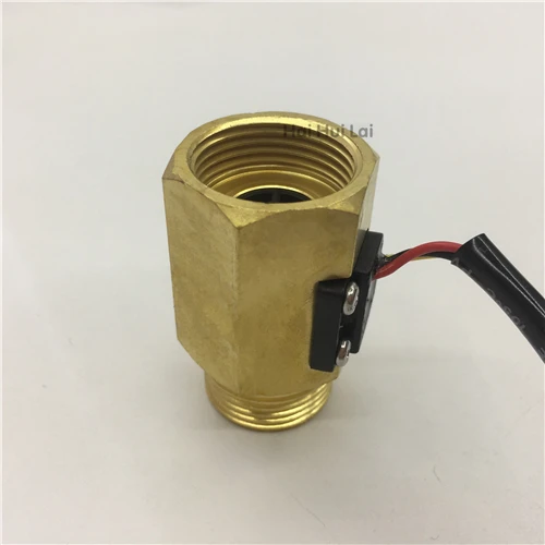 + Brass flow sensor Hall effect pulse output meter (3)