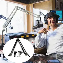 Yiwa NB35 Металлический регулируемый микрофон настольная подставка для радио записи микрофон Подставка для телефона