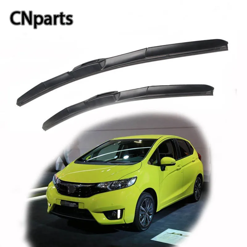 CNparts Car Windshield Rubber Front Wiper Blades Arm Kit For Honda Jazz 2016 2014 2013 2002