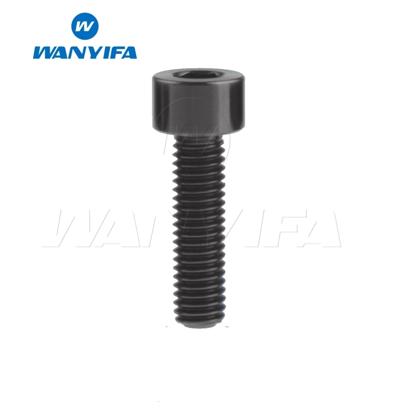 M6x18 Black Wanyifa клеймо M6x10 15, 16, 18, 20, 25 30 35, 40 45 50 55 60 мм Винт С Титановым болтом для велосипедного тормоза велосипеда части - Цвет: M6x18 Black