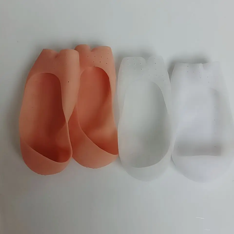 

2 PAIRS Gel Sock Silicone Foot Care Tool Feet Protector Pain Relief Crack Prevention Moisturize Dead Skin Removal Sock With Hole