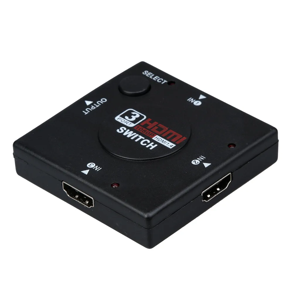 1 шт. мини 3 порта HDMI коммутатор переключатель входа выход Селекторный кабель для