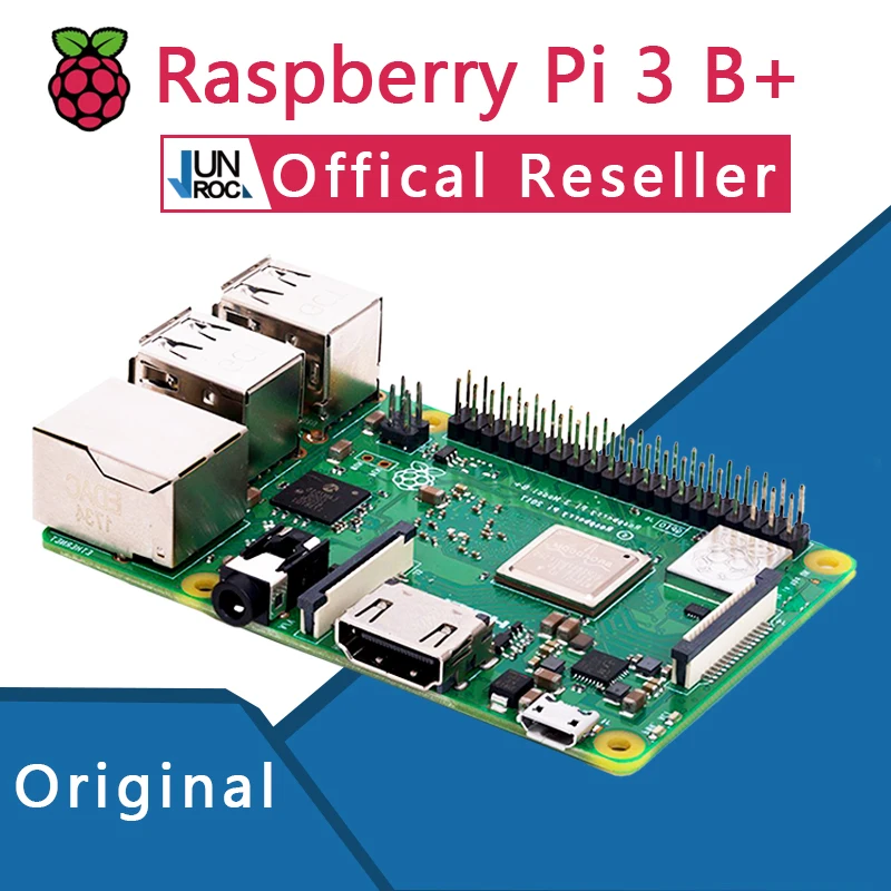 Original oficial Raspberry Pi 3 Modelo B + Plus Pi 3B + Linux Placa de demostración Python programación Mini PC - 1