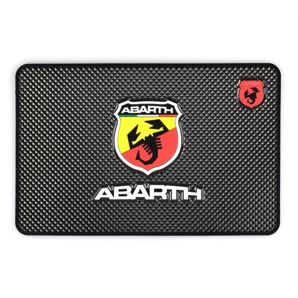 

GPS Keys Cell Phone Coins Holder Powerful Anti-slip Mat for Fiat Abarth Fit for All Cars Auto Washable Non-slip Mat Car Styling