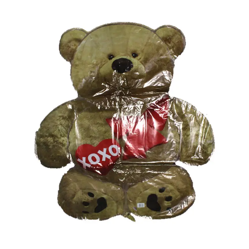 XXPWJ New Imported Gray Hugs Bear Aluminum Balloon Wedding Party Set Decorative Toys Self-sealing CC-031 | Дом и сад