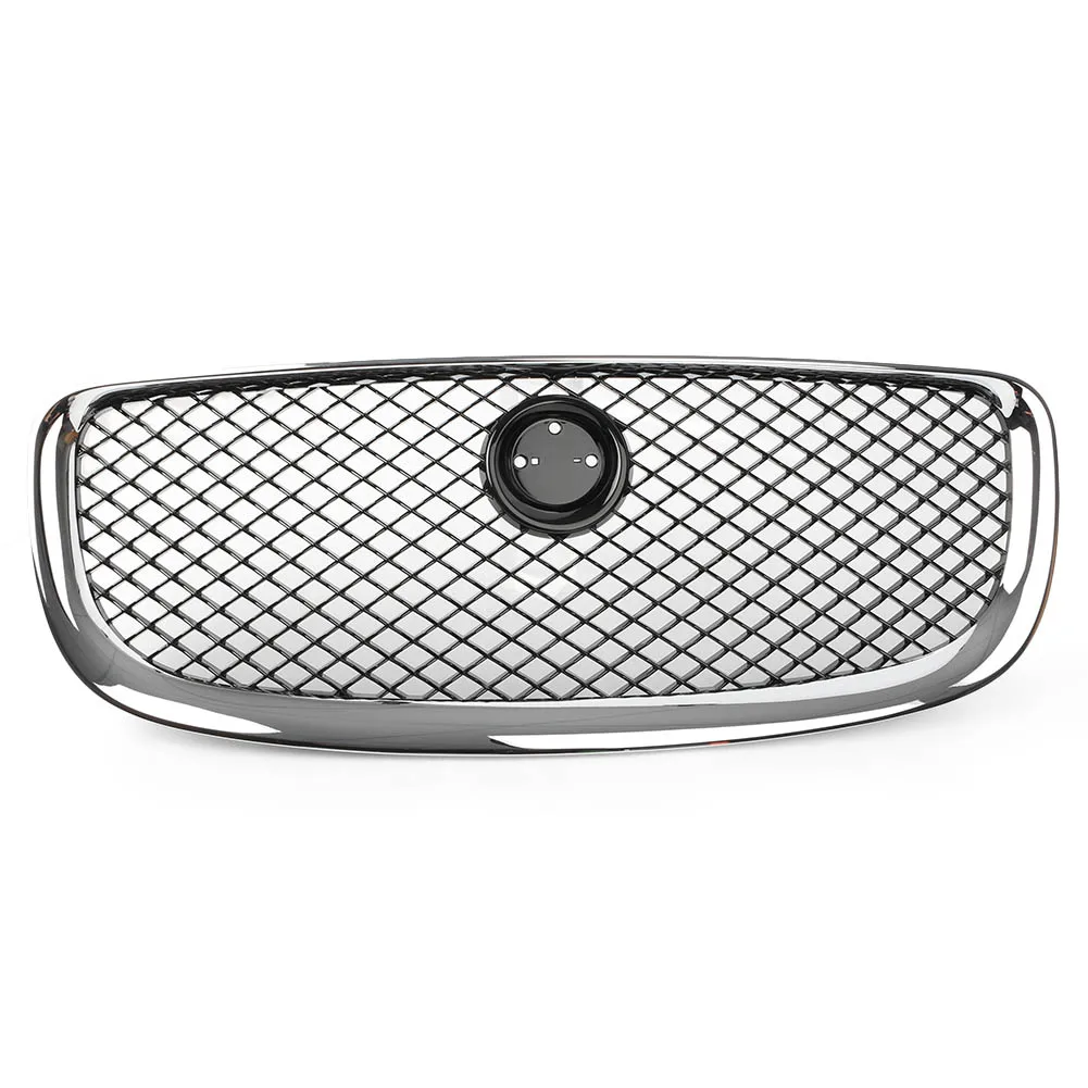 

Car Front Upper Grille Grill Chrome Frame For Jaguar XF XFR 2012 2013 2014 2015 New