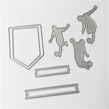 Play Paper Football And Get Free Shipping On Aliexpress Play Football Boy Metal Stencils Diy Sbooking Card Paper Cards Template Cut Al Decoration Sbook Craft