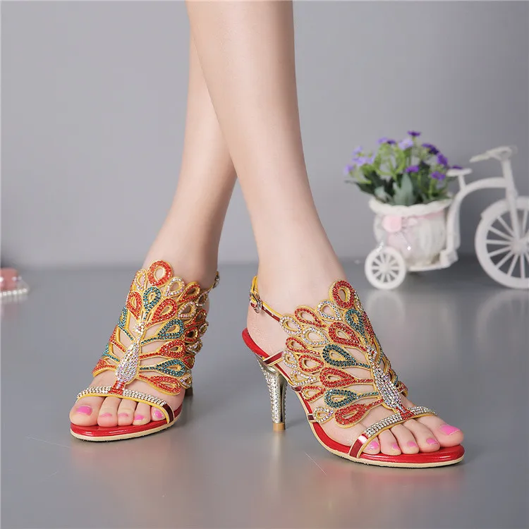 Size 11 New Summer Buckle High Heel Sandals Womens Open Toed Fashion Wedding Shoes For Womens 2016-2