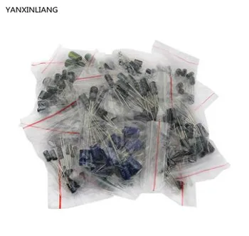 

9 value 60pcs 25V Electrolytic Capacitor Assortment Kit (4.7~2200uF) New