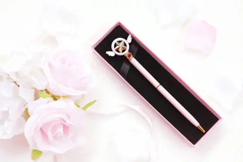 Ограничитель аниме карты Captor Sakura крыло со звездой розовая шариковая волшебная