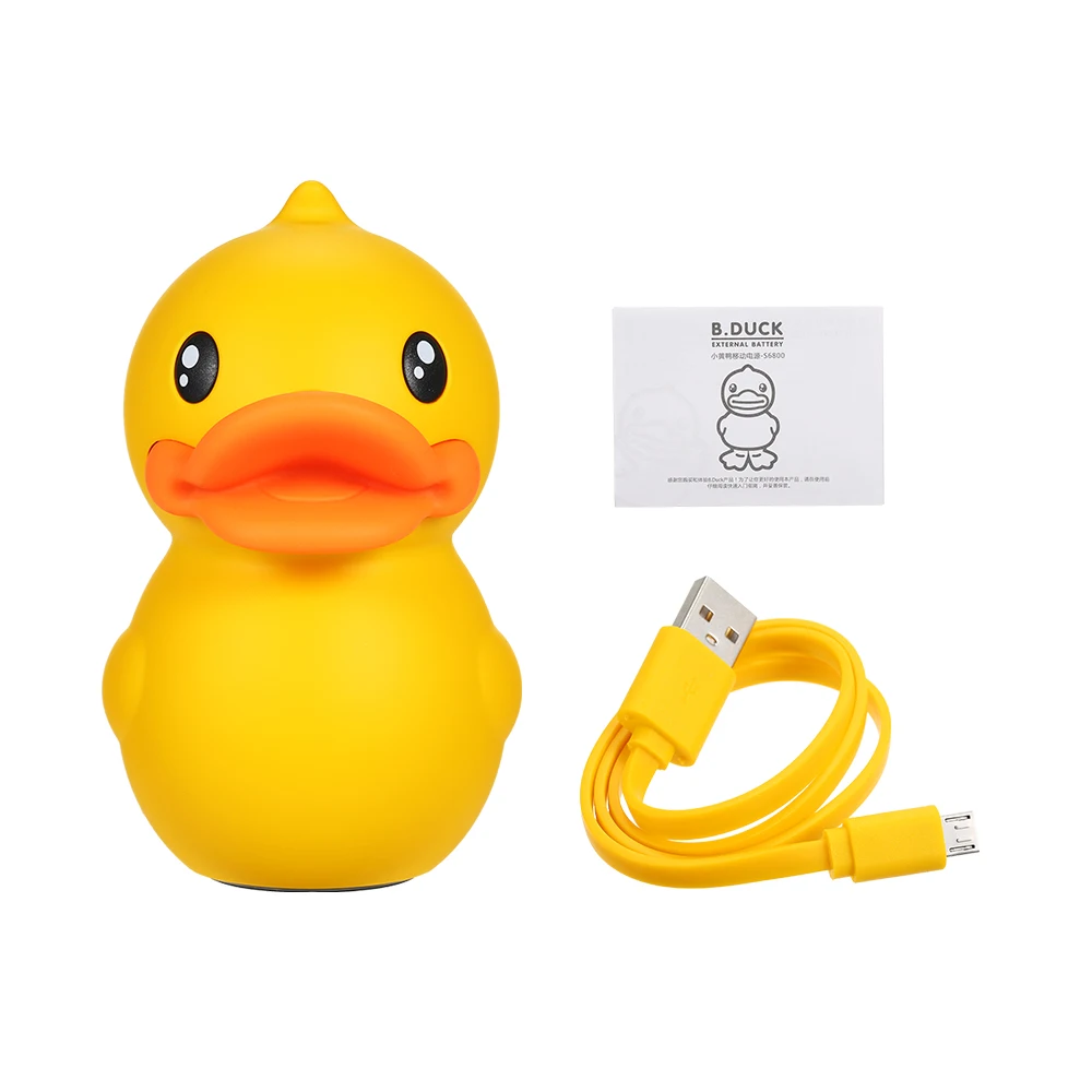 B. Duck 5200 мАч, портативное зарядное устройство для телефона, зарядка для iPhone, Android, внешний аккумулятор, высокая емкость