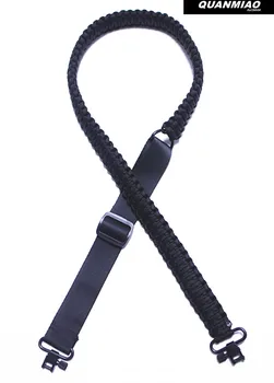 

Brand new / Adjustable Paracord Rifle Gun Sling Strap With Swivels / Hunting accessories /All Black