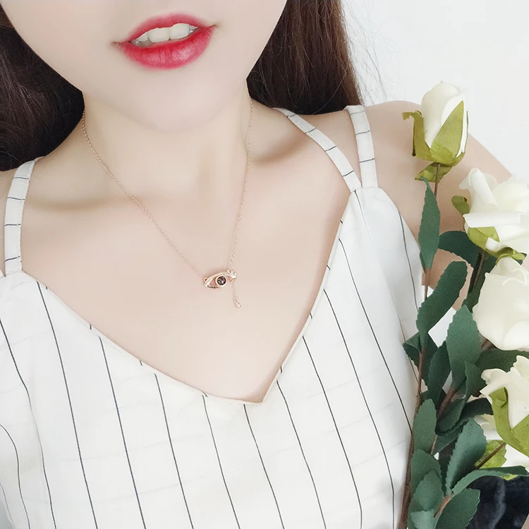 sterling sivler 100 language i love you eye pendant necklace 05
