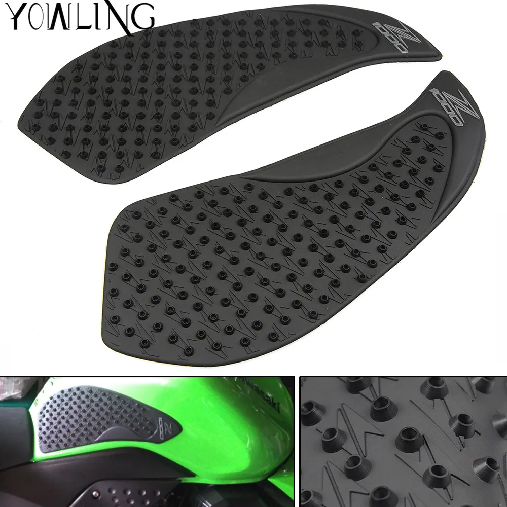 For Kawasaki Z1000 2010 2011 2012 2013 Motorcycle Anti slip Tank Pad 3M Side Gas Knee Grip Traction Pads Protector Stickers New