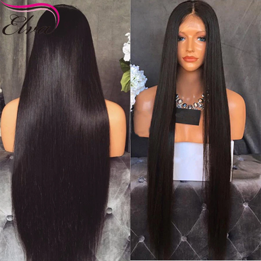 

7A Brazilian Lace Front Human Hair Wigs Straight Full Lace Human Hair Wig With Baby Hair For Black Women Glueless Full Lace Wigs