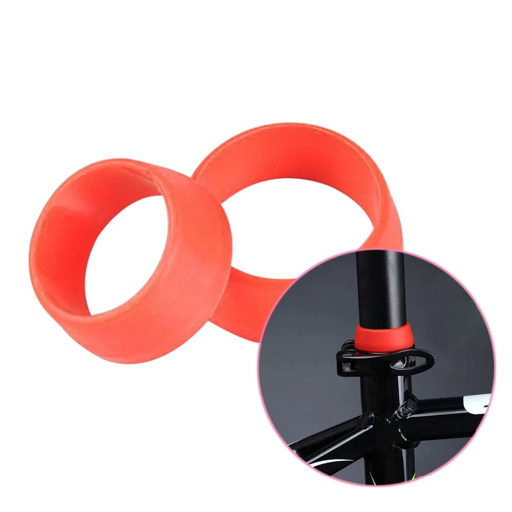 دراجة مقعد آخر حلقة مطاطية الغبار غطاء الدراجات سيليكون حالة وقائية للماء دراجة seatpost الدراجة اكسسوارات