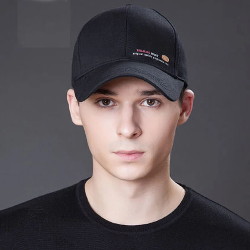 baseball cap on head
