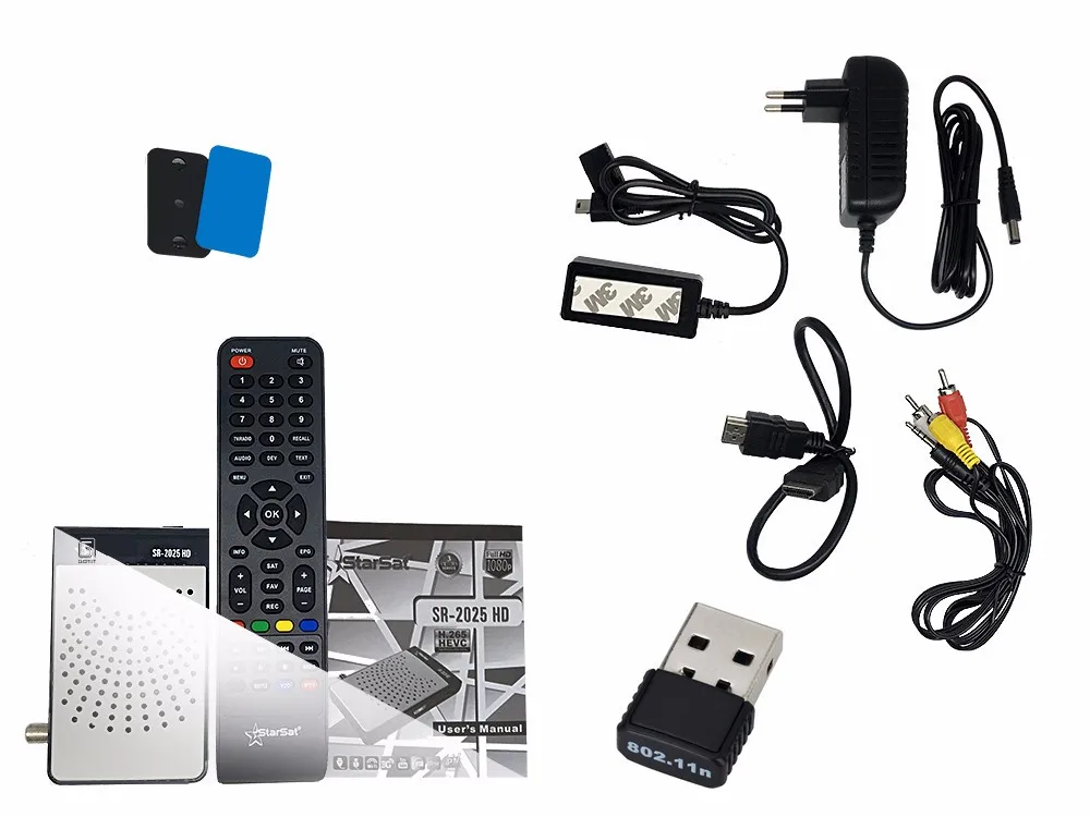 Мини DVB-S2 SR2025 Sunplus1507A H.265 спутниковый приемник+ 1 год Европа CCcam clines для Польши Испания Youporn Youtube поддерживается