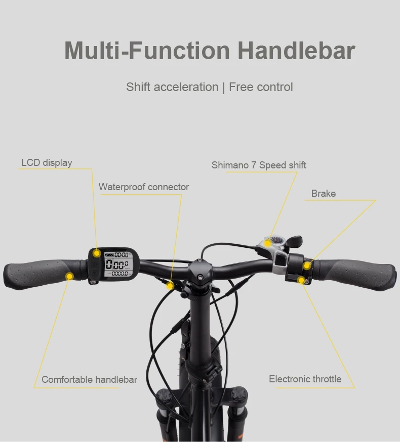 Flash Deal Bike And Electric Bike 48v500w 4.0 Fat 624wh Electric Mountain Bike Tires Of The Lithium Battery Of The Beach Leisure Emotor 7