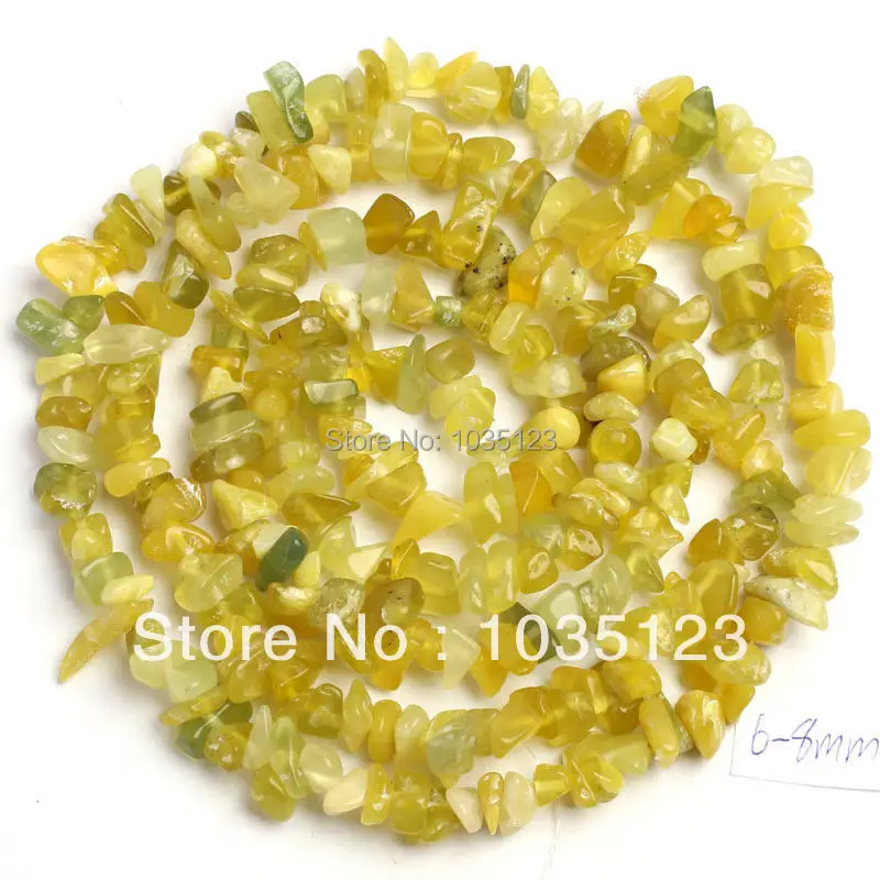 

6-8mm Pretty Natural Lemon Stone Freeform Gravel DIY Gems Loose Beads Strand 34" Jewelry Making Free Shipping w385