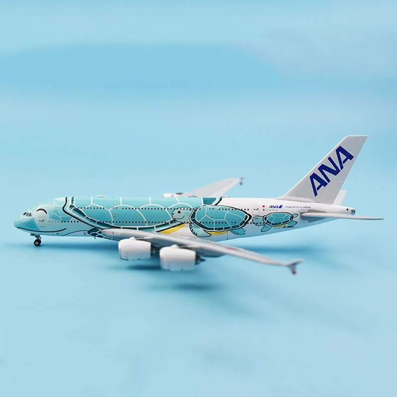 Модель самолета Аэробус A380 в масштабе 1:400 Коллекционная модель ANA Japan Airlines