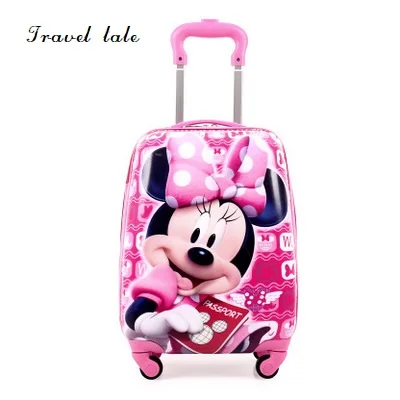 

Travel tale cartoon children17 inch size PC Rolling Luggage Spinner brand Travel Suitcase Fashion