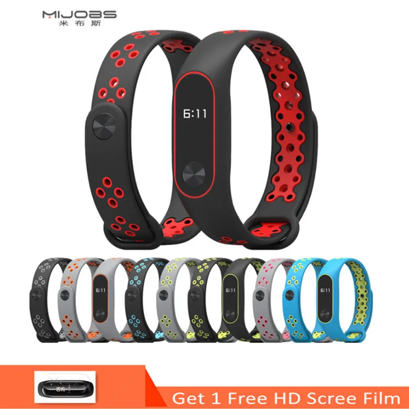 Ремешок на запястье для Xiaomi Mi Band 2 силиконовый браслет смарт-часов | Электроника