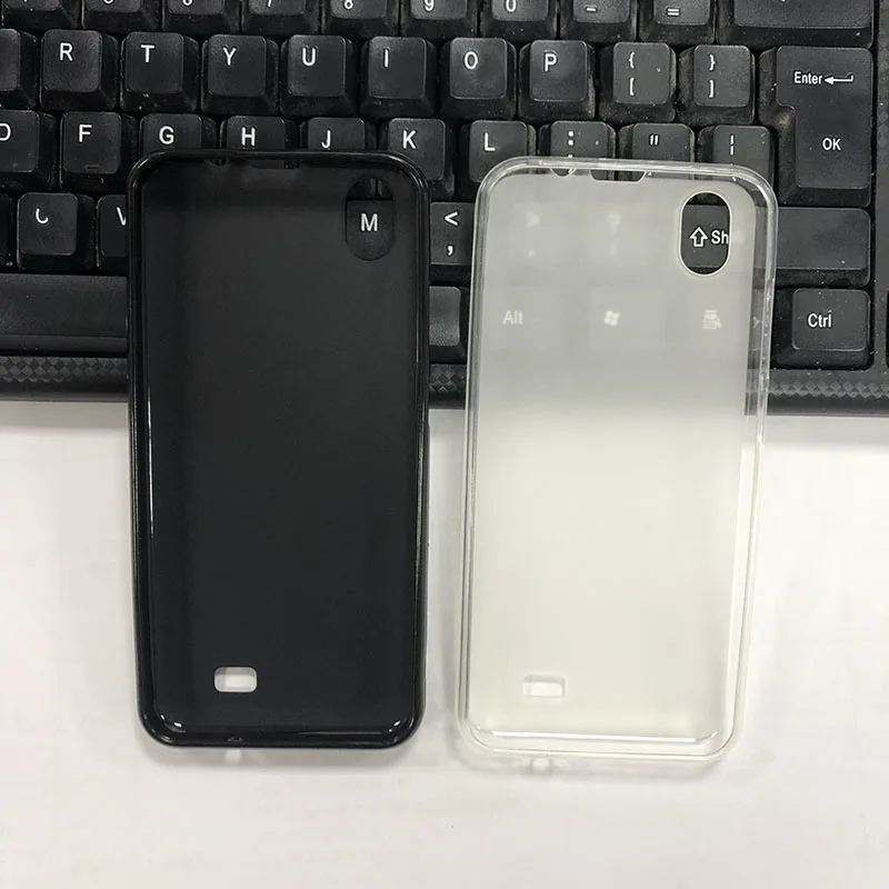 Чехол для Prestigio Wize Q3 силиконовый черный белый прозрачный мягкий чехол с полным