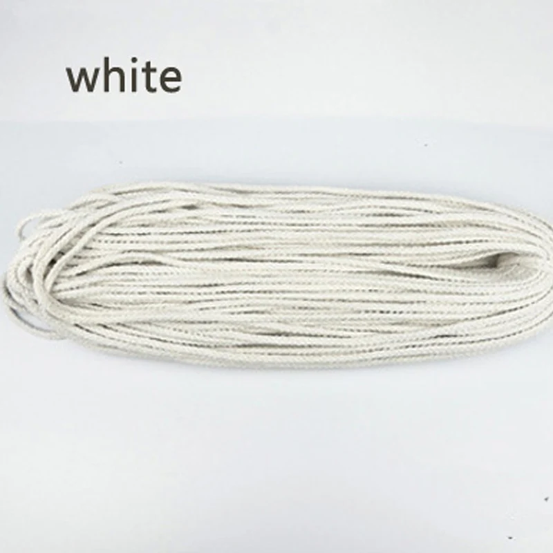 7 мм цветной белый хлопковый шнур натуральный бежевый витой шнур веревочка ремесло макраме струна сделай сам, домашний, декоративный - Цвет: 11