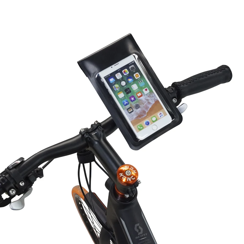 

Universal Touchscreen Waterproof Cycling Bicycle Bike Handlebar 6.5in Mobile Phone Mount Holder Cell Phone Case Dry Bag Stand