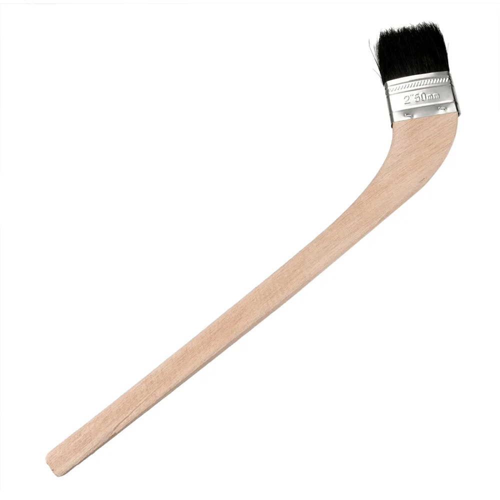 

UXCELL New Arrival 5PCS Reusable 2" Ferrule Boar Bristle Paint,Varnish,Gesso,Stains Woolen Brushes,Home DIY Paint Tools