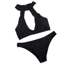 Женский комплект бикини купальник пуш-ап купальник с бюстгальтером с мягкими чашечками пляжная одежда купальный костюм 215