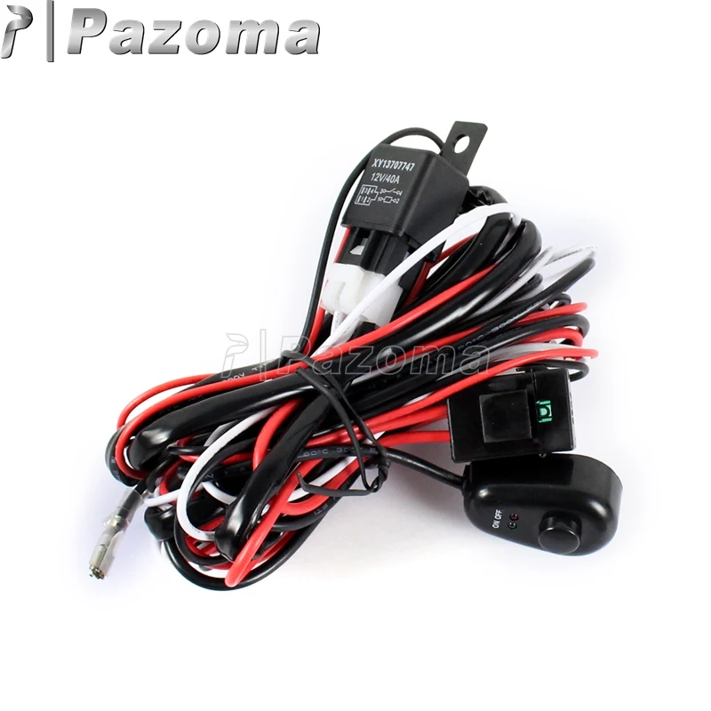 

Universal Wiring Kit Car Auto 12V 40A Fog Light Spotlight Driving Lamp Wiring Harness Fuse Switch Controller Cable