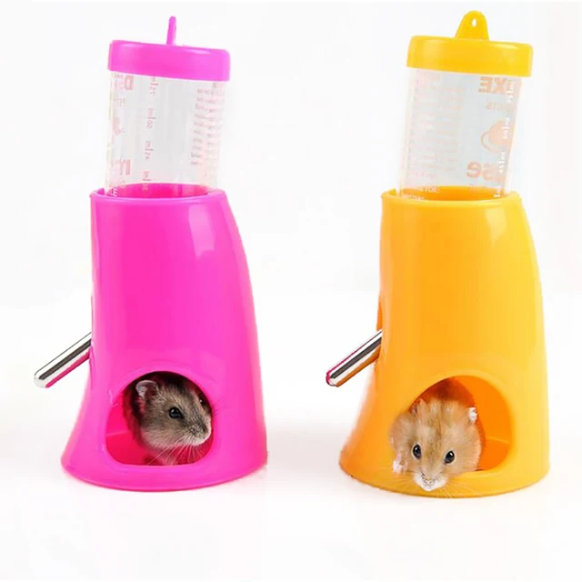 New Hamster Drinking Fountain With Cooling Room Summer Igloo House Drinking Fountain Bracket Integrated Water Feeder With Holder 5