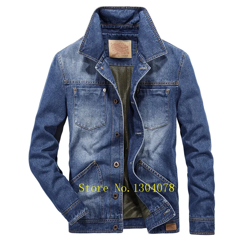 High Street осенние ретро джинсовые куртки мужские Брендовые джинсовые пальто ковбой Tace& Shark куртка-бомбер джинсовая куртка мужская верхняя одежда 4XL