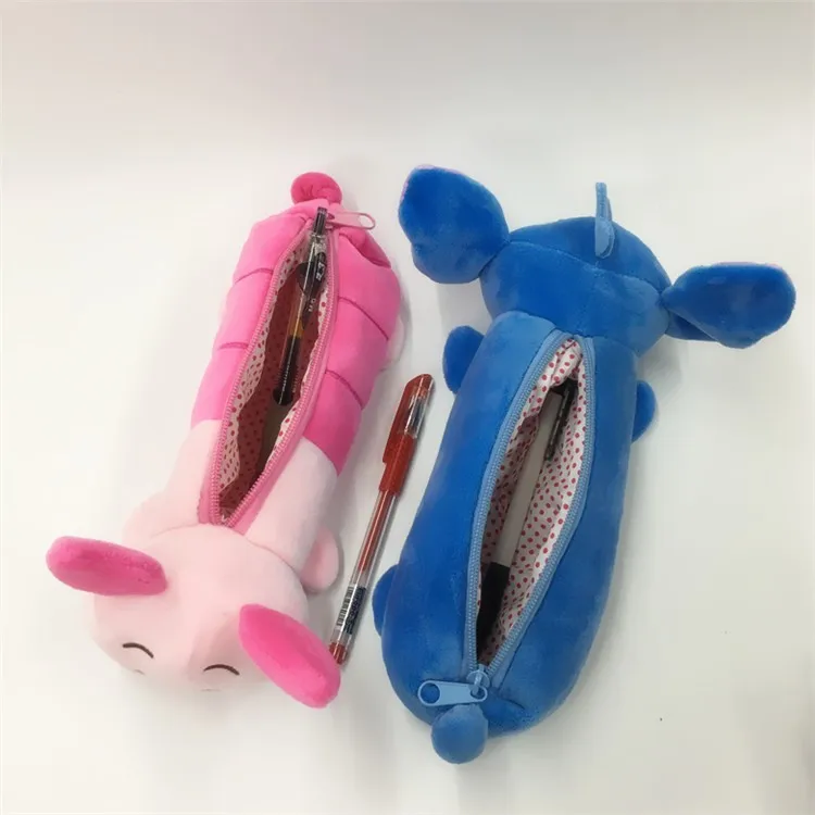 Микки и Минни Маус слон аниме косметички молния школьный Карандаш Чехол флеш-накопитель сумка большой канцелярский подарок