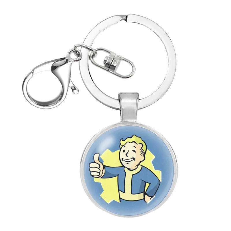 Новый Fallout Nuka Cola брелок llavero стекло и сплав мужской женский модные подвески