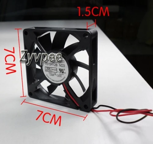 T&T 7015 7015H12B 12V 0.4A 2Wire Cooling Fan