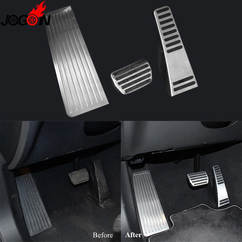

Gas Automatic Accelerator Brake Foot Footrest Pedal Pad Cover Trim AT For Volvo XC60 S90 V90 2017 2018 2019 Stainless Steel