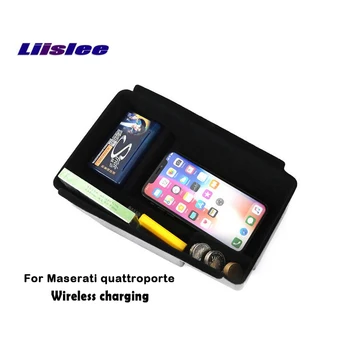

Liislee For Maserati quattroporte Car wireless charging Storage box supplies Car Quick Charge Fast Mobile Phone Car Charger